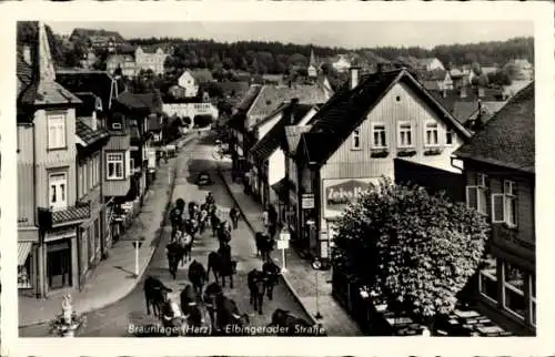 Ak Braunlage im Oberharz, Viehtrieb auf der Elbigeröder Straße