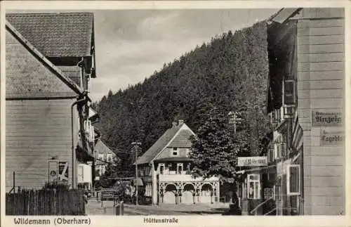 Ak Wildemann Clausthal Zellerfeld im Oberharz, Hüttenstraße