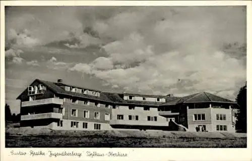 Ak Torfhaus Altenau Schulenberg Harz, Gustav Bratke Jugendherberge, Gesamtansicht