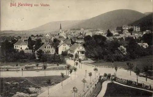 Ak Bad Harzburg am Harz, Gesamtansicht, von Westen gesehen