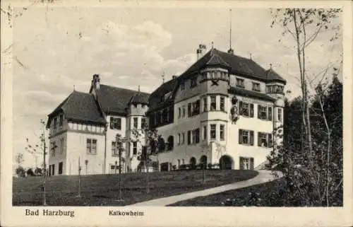 Ak Bad Harzburg in Niedersachsen, Kalkowheim, Außenansicht vom Garten