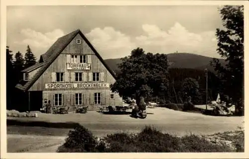 Ak Torfhaus Altenau Schulenberg Clausthal Zellerfeld im Oberharz, Sporthotel Brockenblick