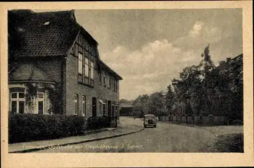 Ak Pattensen in Niedersachsen, Dorfstraße mit Geschäftshaus J. Schmit