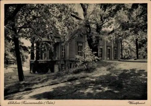 Ak Bad Freienwalde an der Oder, Blick auf die Westfront des Schlosses