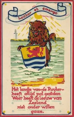 Wappen Ak Zeeland, Luctor et ermergo, Het landje van de Ruyter, Voor Vrijheid en Recht