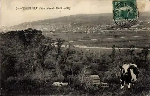 Ak Trouville Calvados, Vue prise du Mont Canisy, Kuh