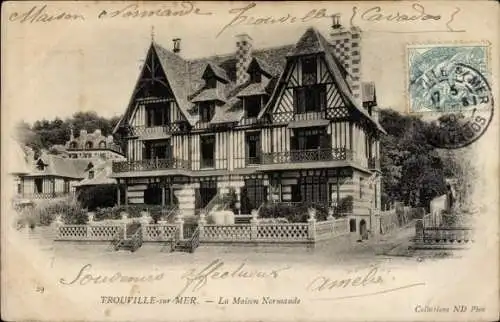 Ak Trouville sur Mer Calvados, La Maison Normande