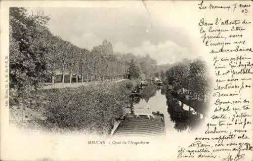 Ak Meulan Yvelines, Quai de l'Arquebuse