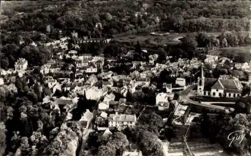 Ak Marly le Roi Yvelines, Gesamtansicht, Park, Kirche