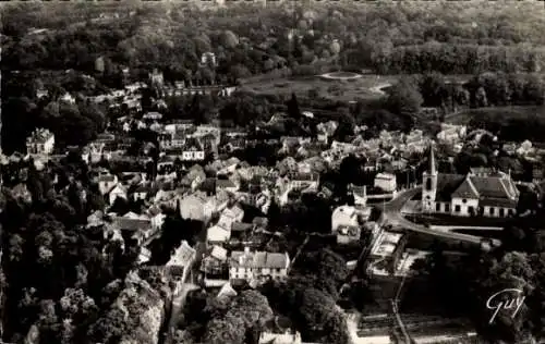 Ak Marly le Roi Yvelines, Gesamtansicht, Park, Kirche