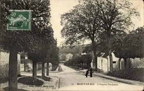 Ak Marly le Roi Yvelines, Avenue Fitz-James