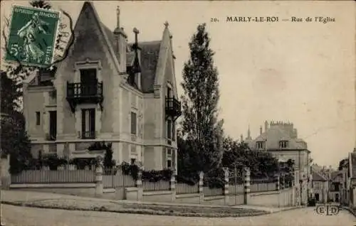 Ak Marly le Roi Yvelines, Rue de l'Eglise