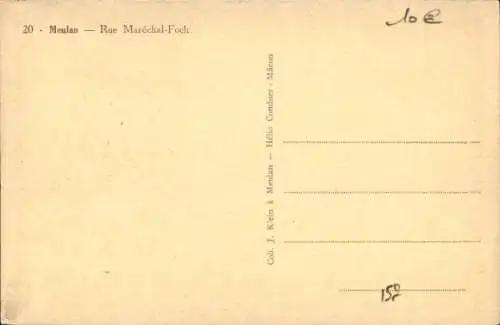 Ak Meulan und Yvelines, Rue Marechal Foch