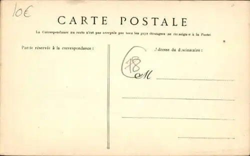 Ak Melun Seine et Marne, Petite Rochette, cote ouest