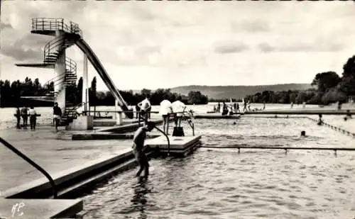 Ak Medan Villennes sur Seine Yvelines, La Plage