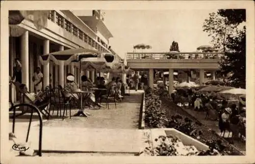 Ak Villennes sur Seine Yvelines, Blick von der Terrasse