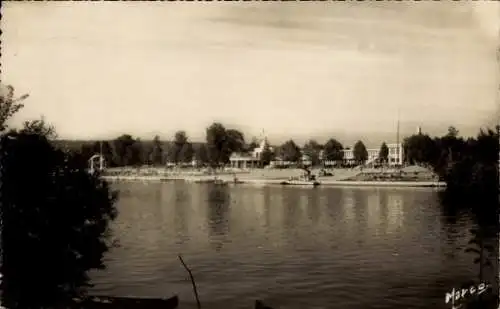 Ak Villennes Medan sur Seine Yvelines, der Strand