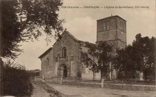 Ak Confolens Charente, Eglise St-Barthelemy