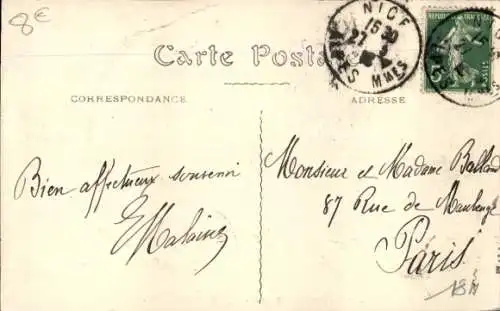 Ak Nice Alpes Maritimes,Avenue de la Gare,Notre Dame