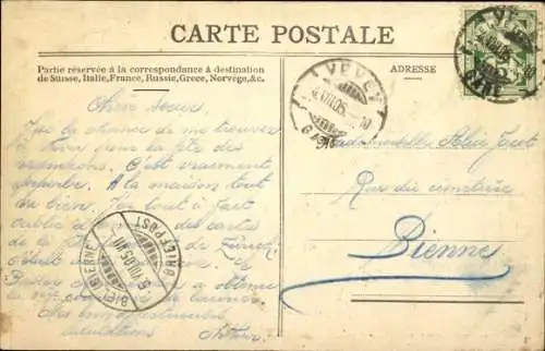 Passepartout Ak Kanton Waadt Schweiz, Jardinier & Jardiniere, Fete des Vignerons 1905