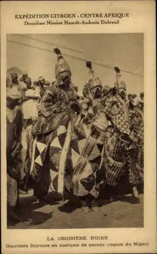 Ak Niger, Croisiere Noire, Guerriers Djermas en costume de parade