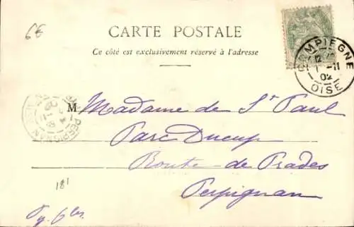 Ak Compiègne Oise, Foret, Une Chasse a Courre, Hallali