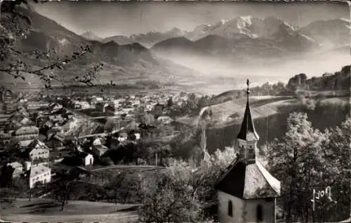 Ak Sallanches Haute Savoie, Chapelle de l'Immaculee Conception, Mont Blanc