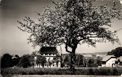 Ak Villaz Haute Savoie, un coin du Village avec le Chateau de Bon Attrait