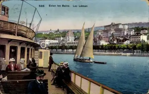 Ak Évian les Bains Haute Savoie, Lac Leman