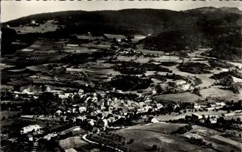 Ak Cruseilles Haute Savoie, vue generale aerienne