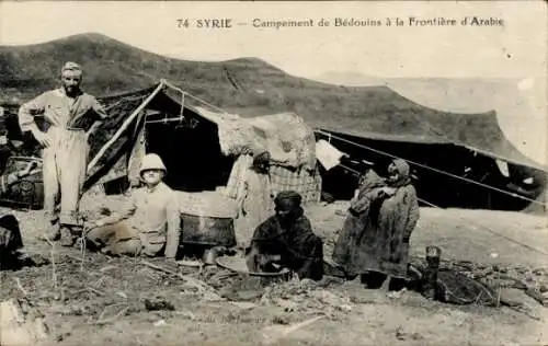 Ak Syrien, Campement de Bedouins a la Frontiere d'Arabie