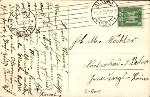 Künstler Ak Thiele, Arthur, Glückwunsch Ostern, Osterhasen, Schaukel