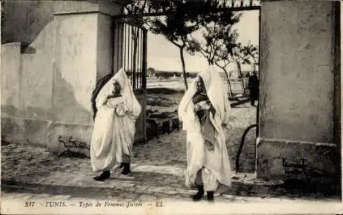 Judaika Ak Tunis Tunesien, Types de Femmes Juives