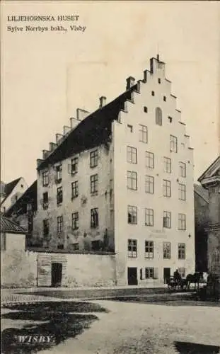 Ak Visby Wisby Schweden, Liljehornska Huset, Außenansicht