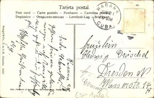 Künstler Ak Cádiz Andalusien, Calle Duque de Tetuan