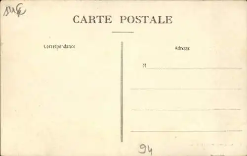 Ak Villeneuve Saint Georges Val de Marne, 2 Crue de la Seine, Cliche pris le 9 Fevrier 1910