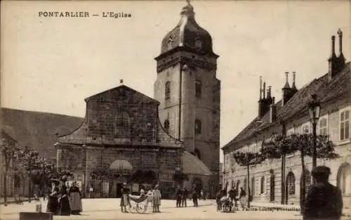 Ak Pontarlier Doubs, Kirche