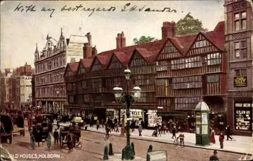Ak Holborn Camden London England, alte Häuser