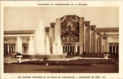 Ak Liège Lüttich Wallonien, Ausstellung 1930, Palais de l’Éléctricité