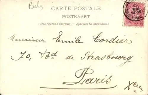 Künstler Litho Ranot, F., Waterloo Wallonien Wallonisch Brabant, Etang de Groenendael