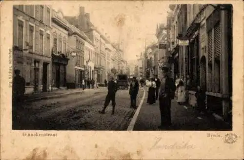 Ak Breda Nordbrabant Niederlande, Ginnekenstraat