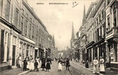 Ak Breda Nordbrabant Niederlande, Ginnekenstraat