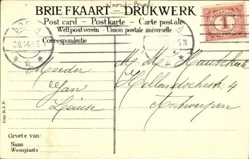 Ak Breda Nordbrabant Niederlande, Ginnekenstraat