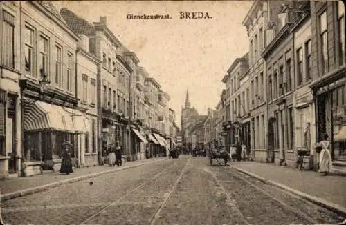 Ak Breda Nordbrabant Niederlande, Ginnekenstraat