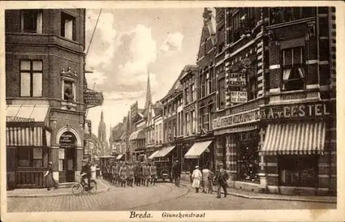 Ak Breda Nordbrabant Niederlande, Ginnekenstraat