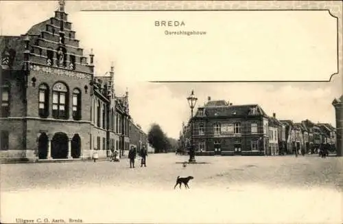 Ak Breda Nordbrabant Niederlande, Gerichtsgebäude