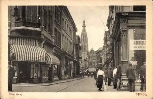 Ak Breda Nordbrabant Niederlande, Eindstraat