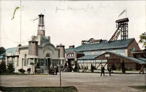 Ak Zwickau in Sachsen, Ausstellung, Bergbauhalle mit Laternen Pavillon