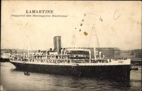 Ak Dampfer Lamartine, Messagerie Maritimes