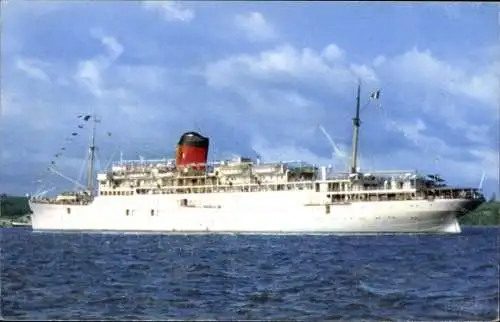 Ak Paquebot Colombie, Lignes des Antilles Francaises